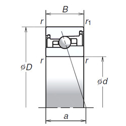 Bearing 70BNR20XV1V NSK