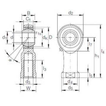 Bearing GIKFR 8 PB INA