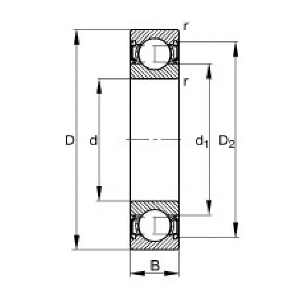 Bearing 61900-2RSR FAG #1 image