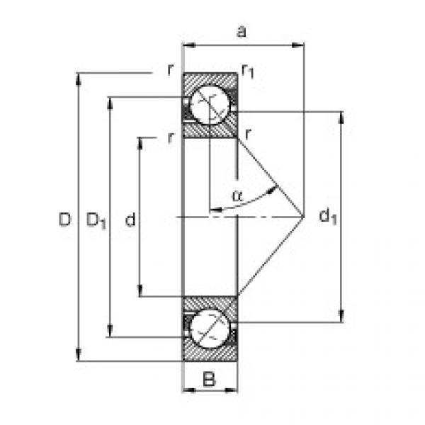 Bearing 71811-B-TVH FAG #1 image