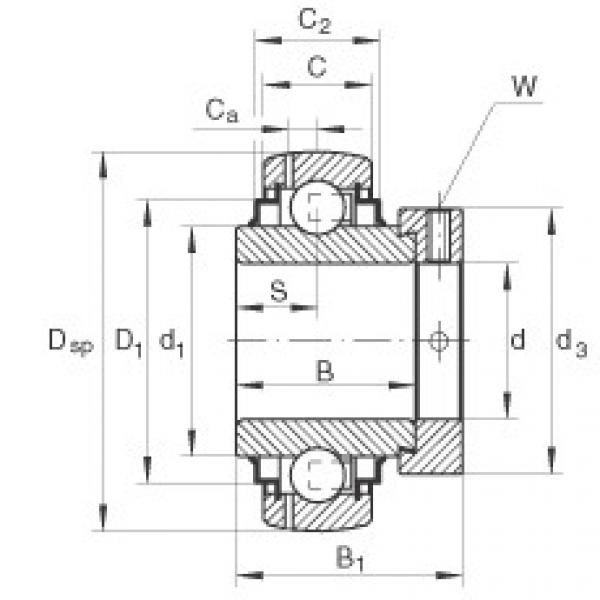 Bearing GE90-KRR-B INA #1 image