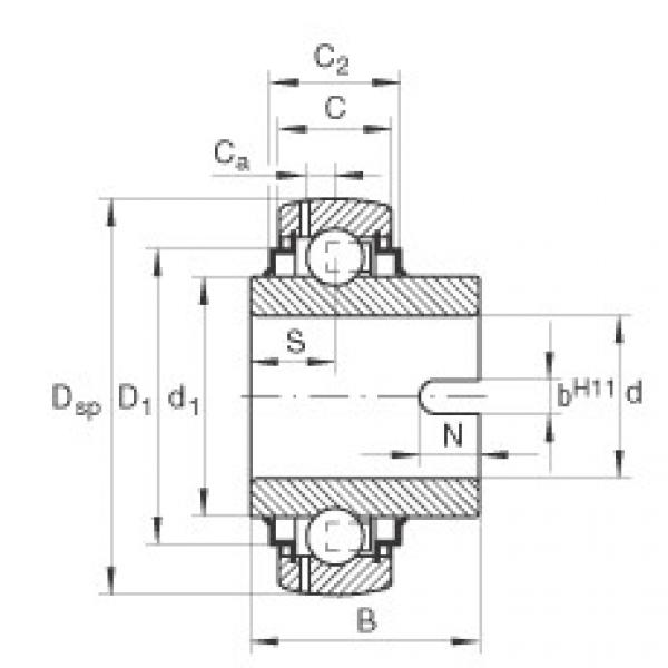 Bearing GLE45-KRR-B INA #1 image