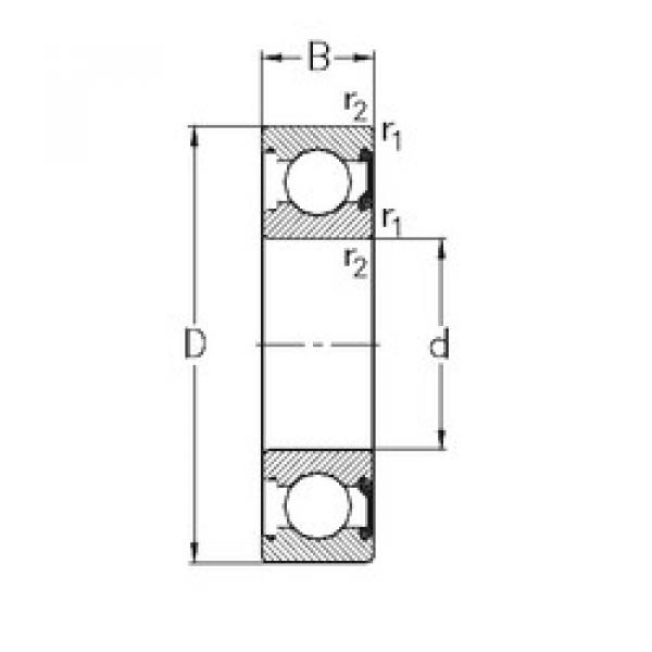 Bearing 61900-2RSR NKE #1 image