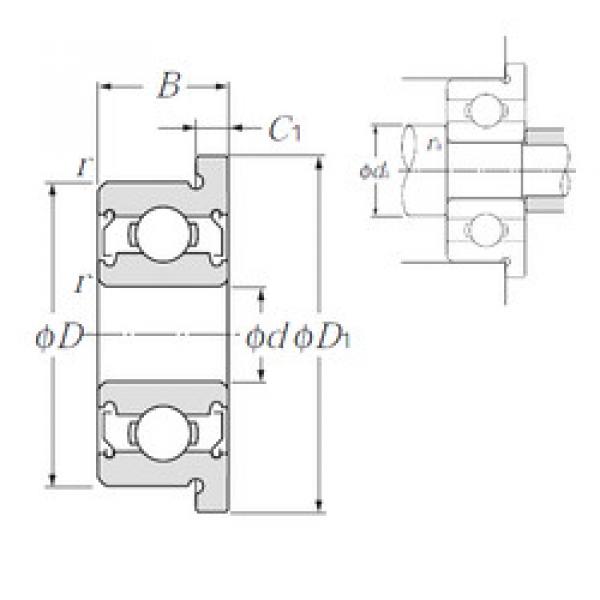 Bearing FLR1-4ZZA NTN #1 image