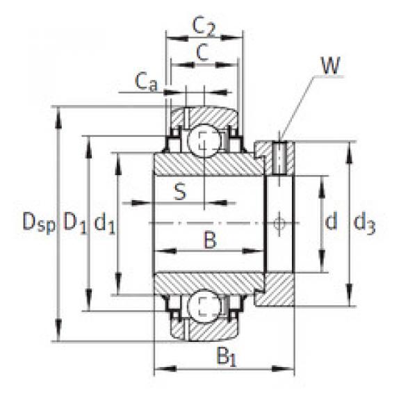 Bearing GE65-214-KRR-B-FA164 INA #1 image