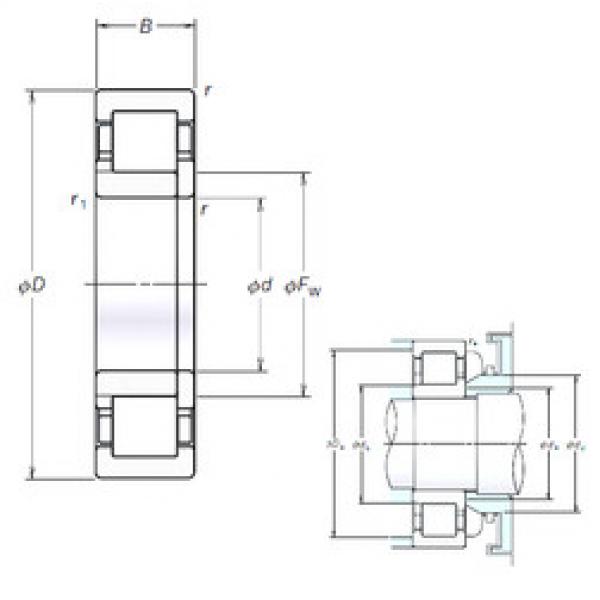 Bearing NUP232EM NSK #1 image