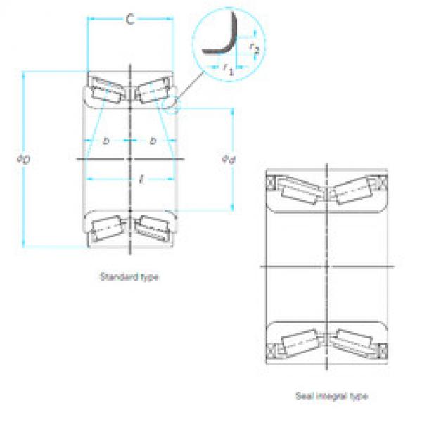 Bearing ZA-42KWD08AU42C-01LB NSK #1 image