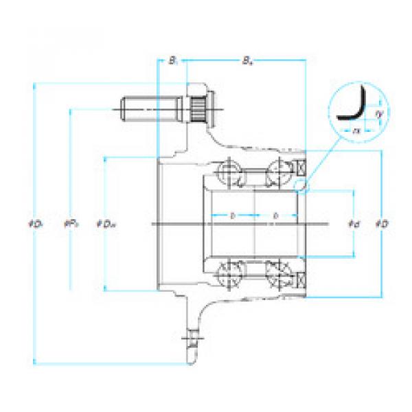 Bearing 32BWK10-Y-2CP17-01 H NSK #1 image