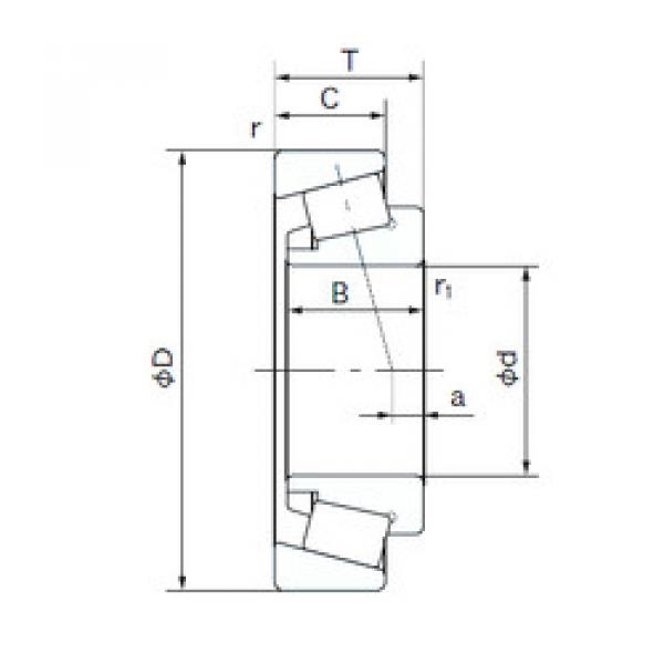 Bearing TSM15ED NACHI #1 image