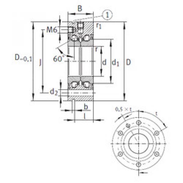 Bearing ZKLF1255-2Z INA #1 image