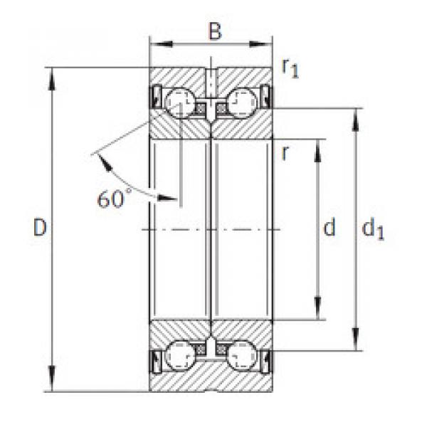 Bearing ZKLN0624-2RS INA #1 image