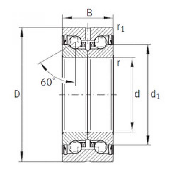 Bearing ZKLN2557-2RS-PE INA #1 image