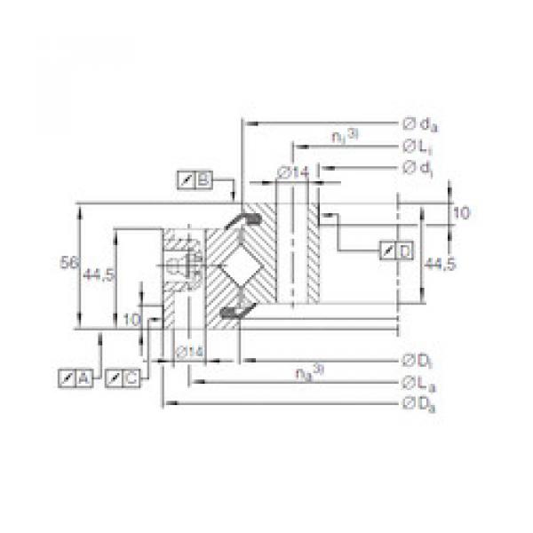 Bearing XSU 14 0644 INA #1 image