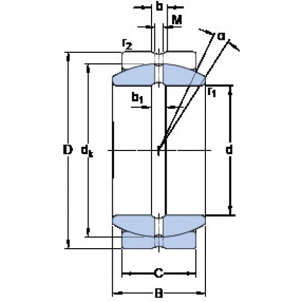 Bearing GEZ 600 ES SKF #1 image