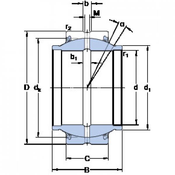 Bearing GEZM 012 ES-2RS SKF #1 image