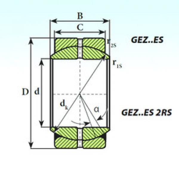 Bearing GEZ 69 ES ISB #1 image