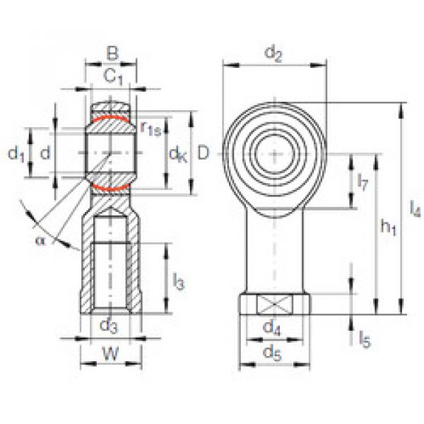 Bearing GIKFL 20 PW INA #1 image