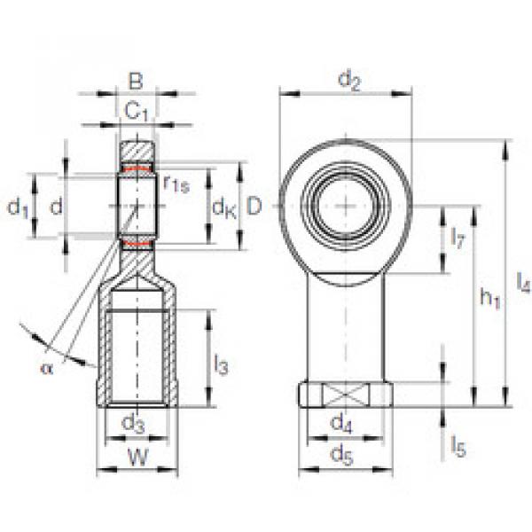 Bearing GIR 50 UK-2RS INA #1 image