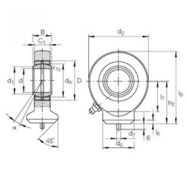 Bearing GK 10 DO INA #1 image